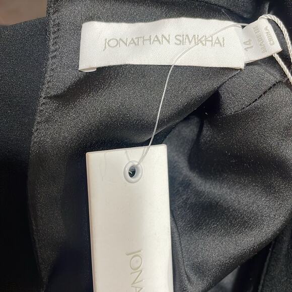 Jonathan Simkhai Black Short Sleeve Crop Top NWT - Picture 8 of 9